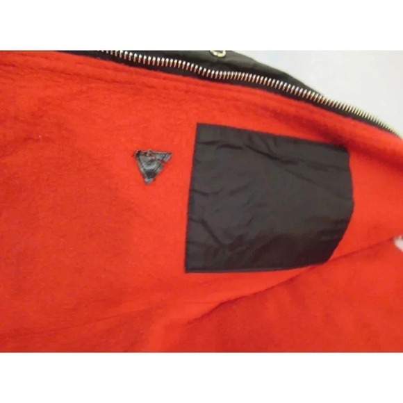 Yamaha Fleece Lined  Windbreaker Jacket Mens Small Vintage Black Embroidered - Picture 7 of 9